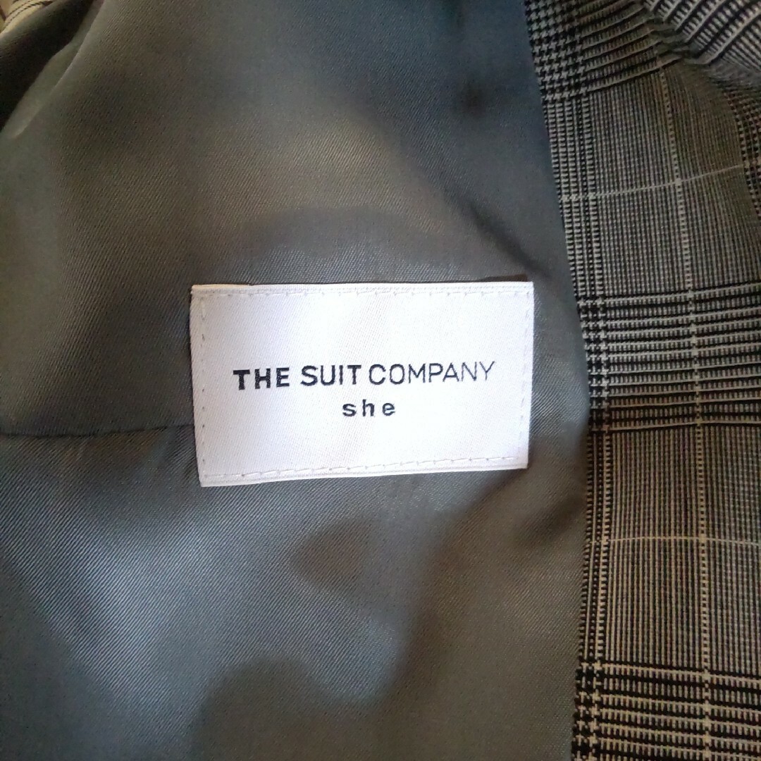 THE SUIT COMPANY(スーツカンパニー)のTHE SUIT COMPANY グレンチェック ジャケット レディースのジャケット/アウター(テーラードジャケット)の商品写真