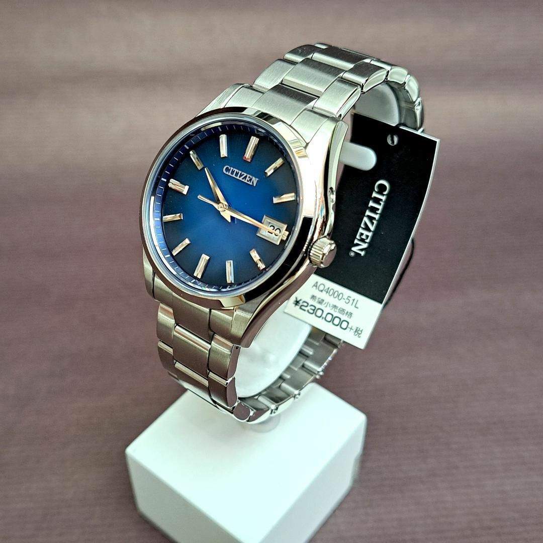 CITIZEN - 【新品】ザ・シチズン AQ4000-51L 希少ブルーモデル CITIZEN - 【新品】ザ・シチズン AQ4000-51L 希少ブルーモデル