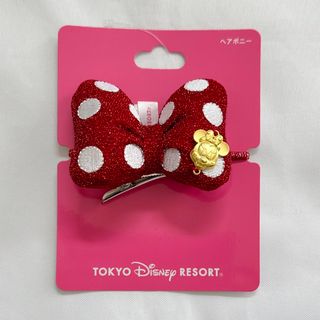 ディズニー(Disney)の<新品>ミニー リボン ヘアゴム 小 東京ディズニーリゾート(キャラクターグッズ)