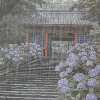 澁澤卿、【花明翠陰】、希少な額装用画集より、新品額装付、状態良好(絵画/タペストリー)