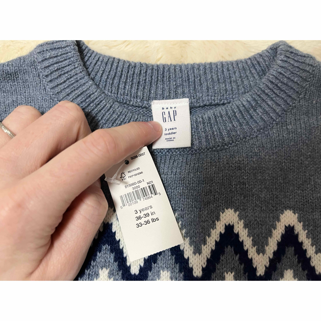 GAP(ギャップ)のGAP 3T セーター　100cm キッズ/ベビー/マタニティのキッズ服男の子用(90cm~)(ニット)の商品写真