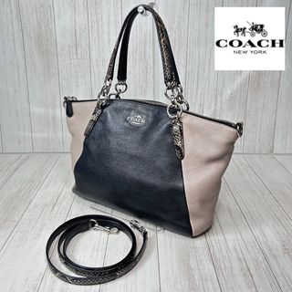 コーチ(COACH)のCOACH コーチ　レザー　ショルダーバッグ　ハンドバッグ　2WAY(ショルダーバッグ)