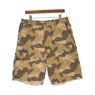 STUSSY - STUSSY ステューシー ショートパンツ 32(L位) ベージュx茶等(総柄) 【古着】【中古】