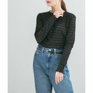 アーバンリサーチロッソ(URBAN RESEARCH ROSSO)の【BLACK】TORRAZZO DONNA レースカットソー(カットソー(長袖/七分))