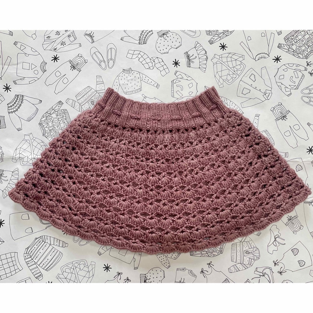 Misha & Puff(ミーシャアンドパフ)の最終値下げ！Misha&Puff Crochet skirt 5-6y キッズ/ベビー/マタニティのキッズ服女の子用(90cm~)(スカート)の商品写真