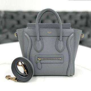 セリーヌ(celine)の美品☆　セリーヌ　ラゲージ　ナノ　コール　レザー　2way　ハンドバッグ(ハンドバッグ)