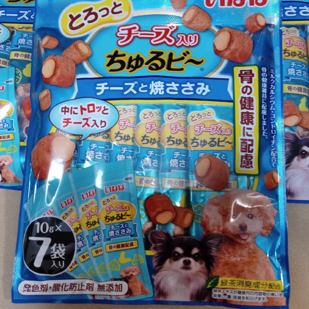 いなばペットフード(イナバペットフード)の犬用　いなば　とろっとチーズ入りちゅるビー　3袋 その他のペット用品(ペットフード)の商品写真