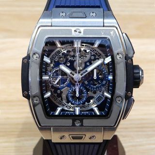 ウブロ(HUBLOT)の超美品 ウブロ 現行 スピリットオブビッグバン スケルトン オートマ ブルー(腕時計(アナログ))