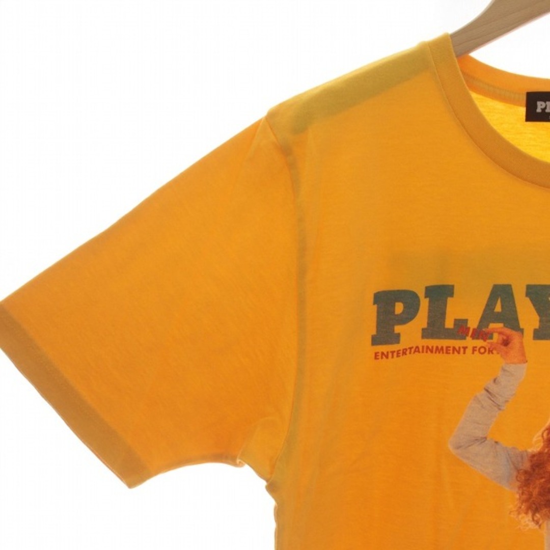 HYSTERIC GLAMOUR(ヒステリックグラマー)のHYSTERIC GLAMOUR × PLAY BOY Tシャツ 半袖 M 黄 メンズのトップス(Tシャツ/カットソー(半袖/袖なし))の商品写真