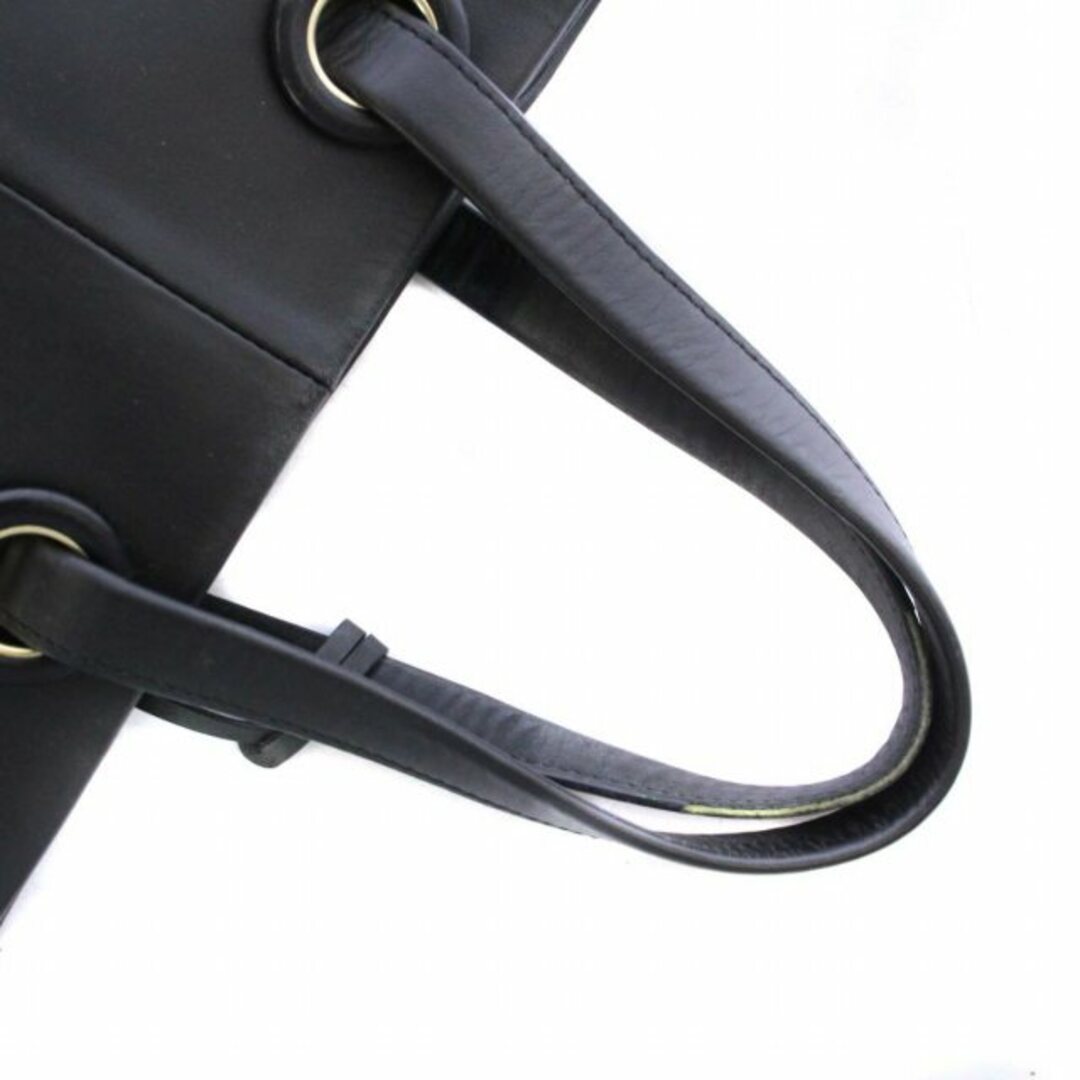 Cole Haan(コールハーン)のコールハーン グランドシリーズ ハンドバッグ レザー スエード ロゴ 黒 レディースのバッグ(ハンドバッグ)の商品写真