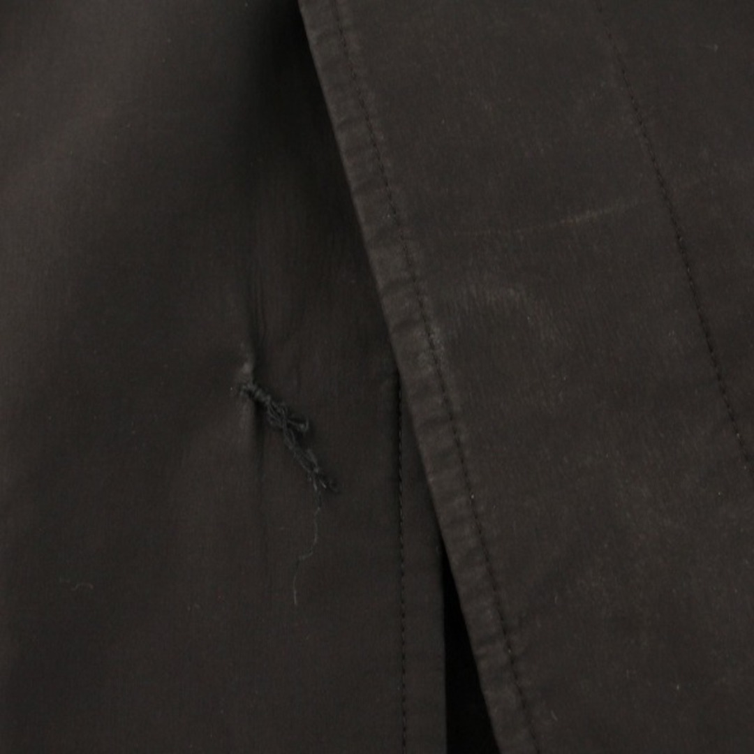 INED(イネド)のイネド INED ステンカラーコート シングル 比翼ボタン 2 M 黒 メンズのジャケット/アウター(ステンカラーコート)の商品写真