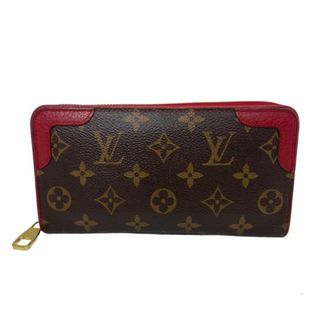 ルイヴィトン(LOUIS VUITTON)のルイヴィトン(LOUIS VUITTON) M61854 ジッピー・ウォレット レティ―ロ 財布 レディース (カラー：レッド)  【ABランク】【中古】(財布)