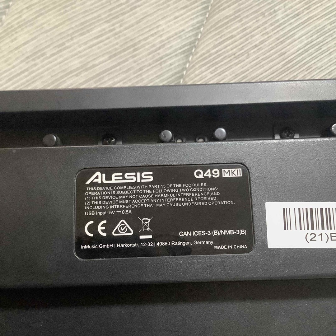 ALESIS Q49 MKⅡ 楽器の鍵盤楽器(キーボード/シンセサイザー)の商品写真