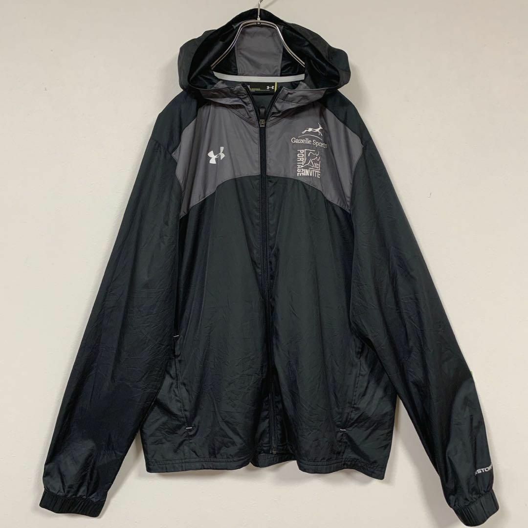 UNDER ARMOUR(アンダーアーマー)のUNDER ARMOUR 長袖 ウィンドブレーカー Lサイズ トラックジャケット メンズのトップス(ジャージ)の商品写真