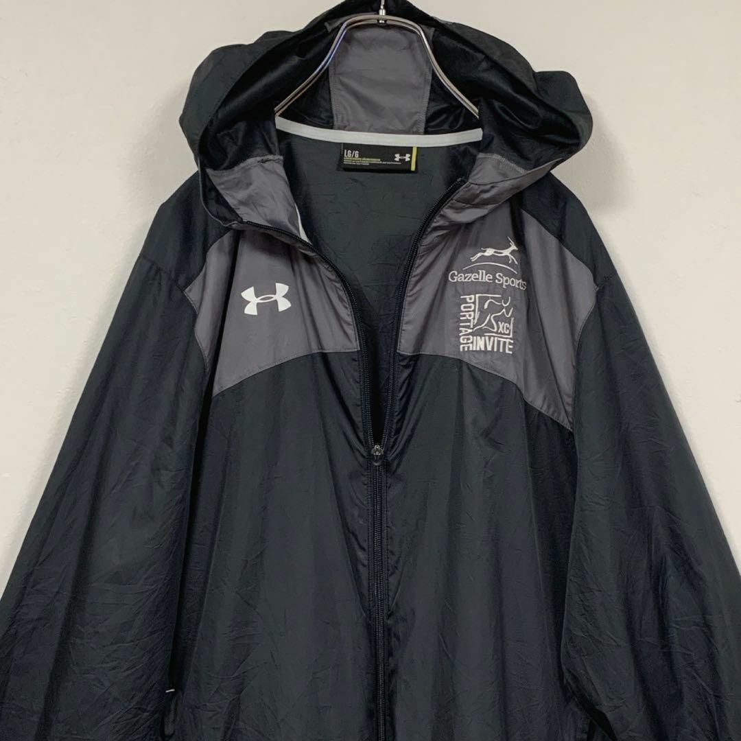 UNDER ARMOUR(アンダーアーマー)のUNDER ARMOUR 長袖 ウィンドブレーカー Lサイズ トラックジャケット メンズのトップス(ジャージ)の商品写真