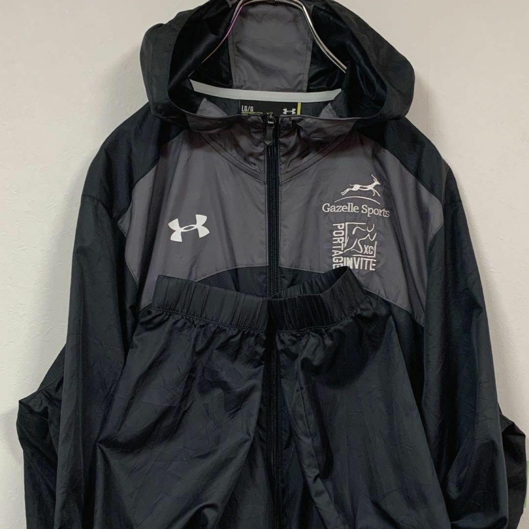 UNDER ARMOUR(アンダーアーマー)のUNDER ARMOUR 長袖 ウィンドブレーカー Lサイズ トラックジャケット メンズのトップス(ジャージ)の商品写真