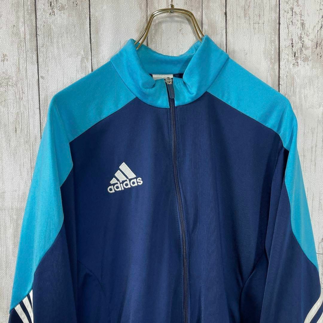 adidas(アディダス)のアディダス 3本ライン マルチカラージャージトレンディで快適な一着　メンズ古着 メンズのトップス(ジャージ)の商品写真