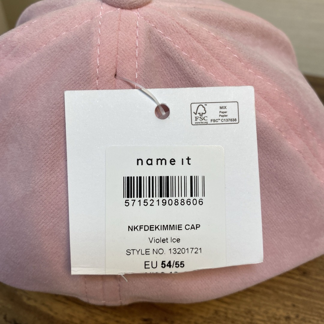 ZARA(ザラ)の【ノルウェー購入★新品】name it cap ピンクカラーキャップ レディースの帽子(キャップ)の商品写真
