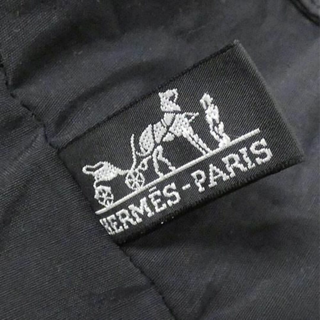 Hermes(エルメス)のエルメス バッグ HERMES ボリードポーチMM コットンキャンバス100％ ノワール ブラック シルバー金具 レディース JJS04859 レディースのファッション小物(ポーチ)の商品写真