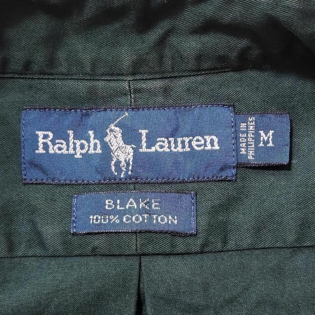 Ralph Lauren(ラルフローレン)のラルフローレン 無地シャツ ブレイク M グリーン 緑 パープル 紫 ポニー刺繍 メンズのトップス(シャツ)の商品写真