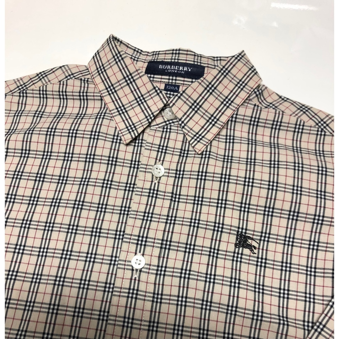 BURBERRY(バーバリー)のバーバリー長袖シャツ120 キッズ/ベビー/マタニティのキッズ服男の子用(90cm~)(Tシャツ/カットソー)の商品写真