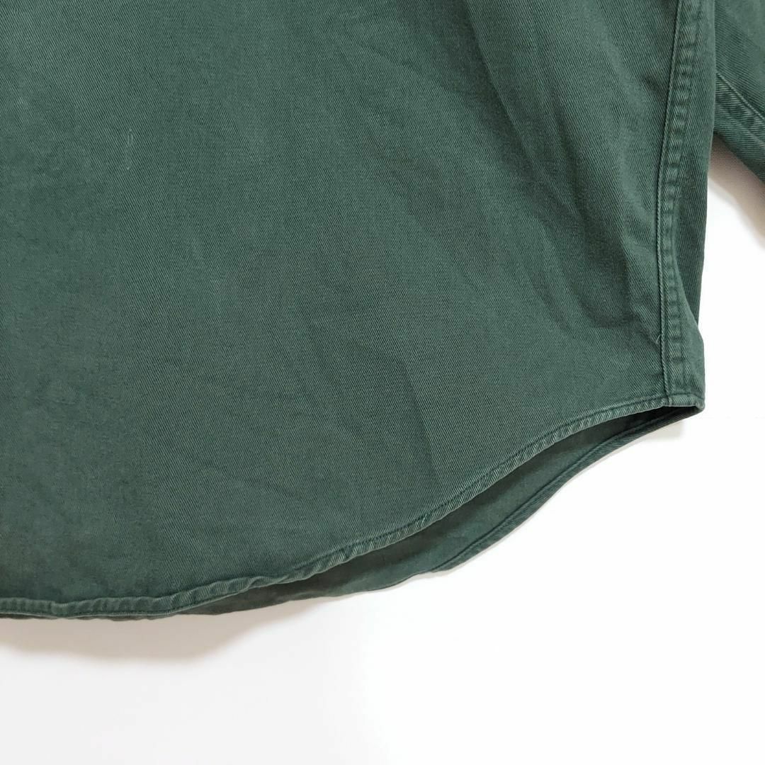 Ralph Lauren(ラルフローレン)の90s ラルフローレン 無地シャツ blaire XL グリーン 緑 赤 ポニー メンズのトップス(シャツ)の商品写真