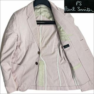 ポールスミス(Paul Smith)のJ3549 美品 ポールスミス コットンシルク テーラードジャケット 赤系 M(テーラードジャケット)