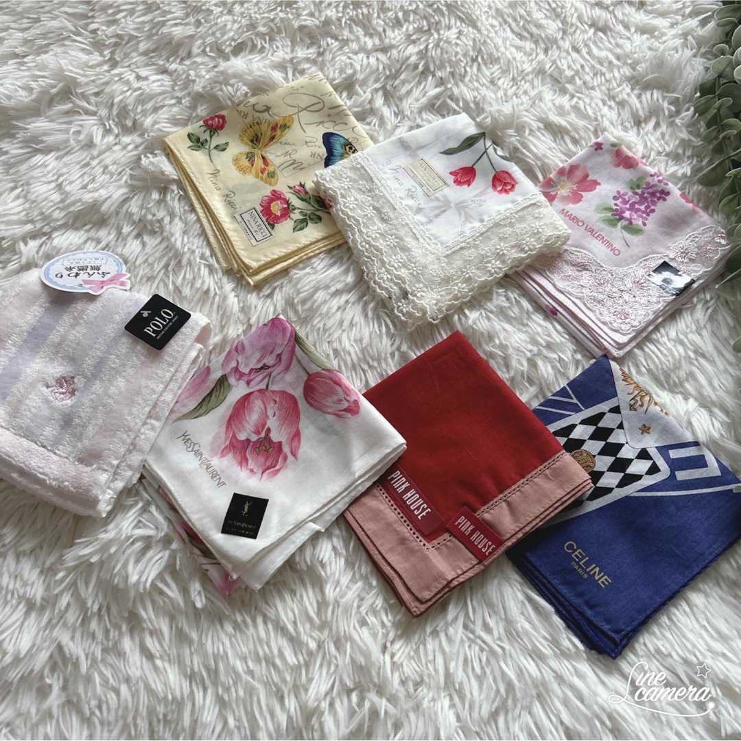 PINK HOUSE(ピンクハウス)の新品　タグ付き　PINK HOUSE ピンクハウス　ニナリッチ　ポロ　他　セット レディースのファッション小物(ハンカチ)の商品写真