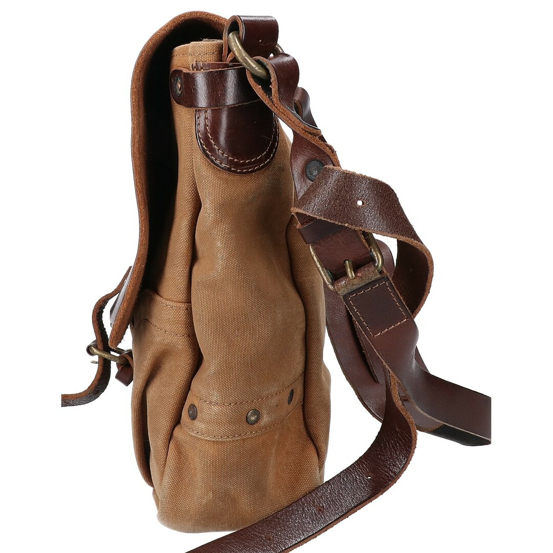 RRL - ダブルアールエル CS/LTR MAIL BAG レザー/キャンバス RRL - ダブルアールエル CS/LTR MAIL BAG レザー/キャンバス