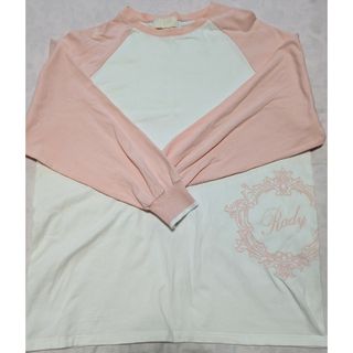 レディー(Rady)のRady  Ｔシャツ　ホワイトendピンク　　Ｍサイズ(Tシャツ(半袖/袖なし))