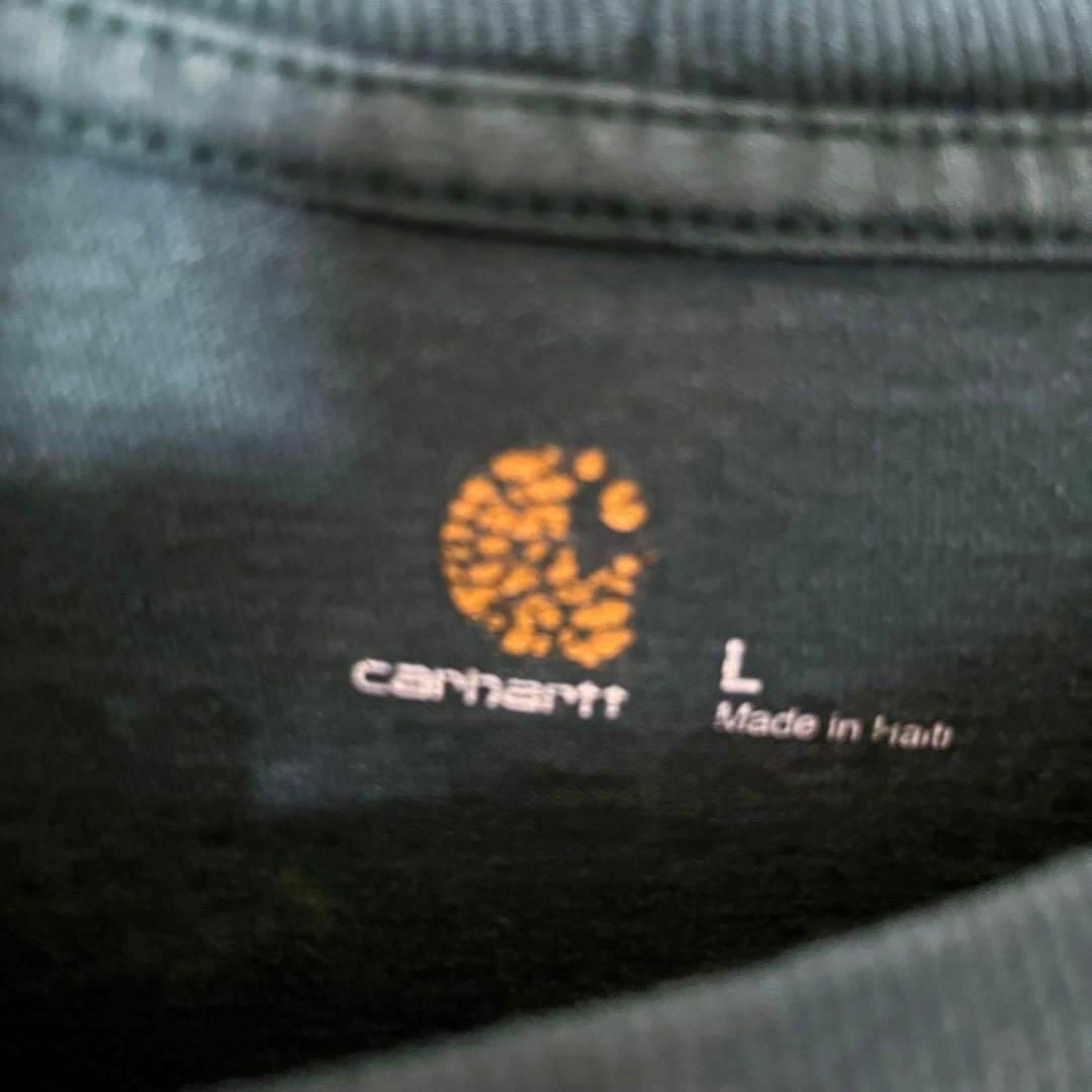 carhartt(カーハート)のアメリカ古着　CARHARTT カーハート　長袖プリントTシャツ　サイズL メンズのトップス(Tシャツ/カットソー(七分/長袖))の商品写真