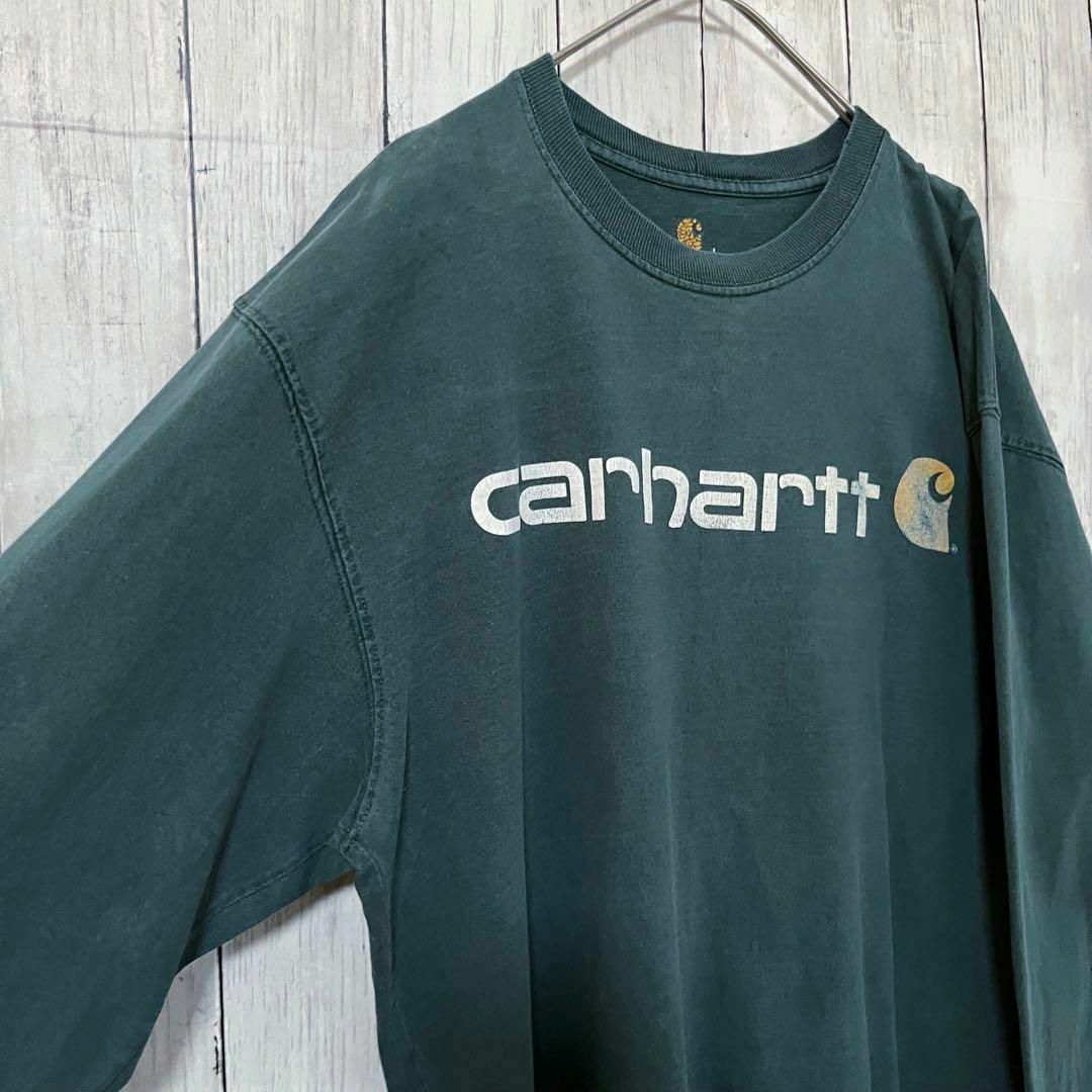 carhartt(カーハート)のアメリカ古着　CARHARTT カーハート　長袖プリントTシャツ　サイズL メンズのトップス(Tシャツ/カットソー(七分/長袖))の商品写真