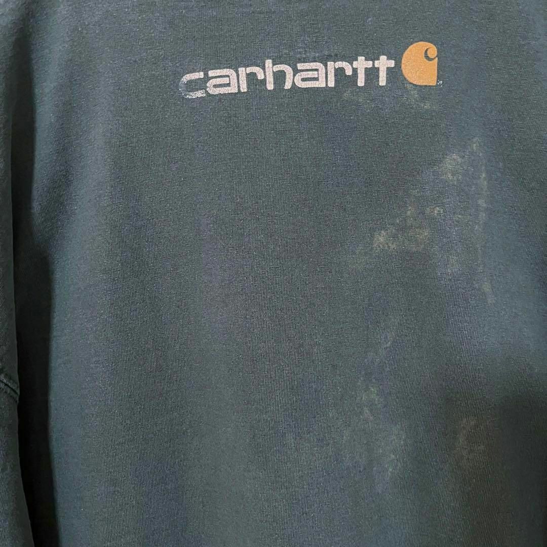 carhartt(カーハート)のアメリカ古着　CARHARTT カーハート　長袖プリントTシャツ　サイズL メンズのトップス(Tシャツ/カットソー(七分/長袖))の商品写真