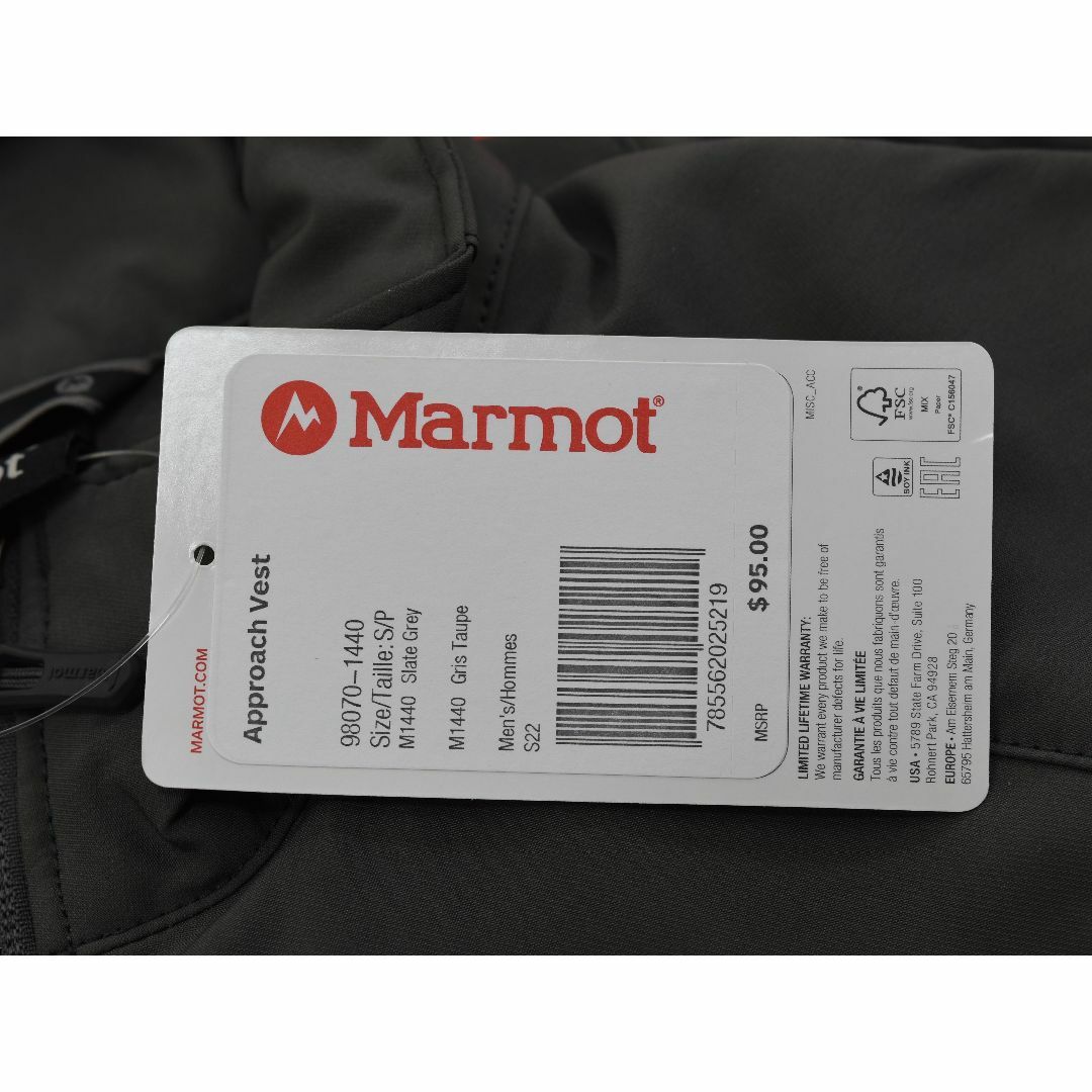 MARMOT(マーモット)のMarmot★マーモット Approach ベスト size:S グレイ メンズのトップス(ベスト)の商品写真