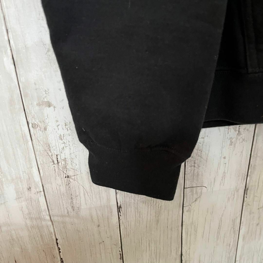 アメリカ古着　ゆるだぼオーバーサイズビッグプリントスエットパーカー　黒サイズXL メンズのトップス(パーカー)の商品写真