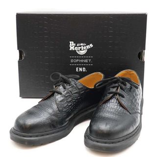 SOPHNET. - Dr.Martens×SOPHNET.×END ドクターマーチン×ソフネット×エンド 1461 クロコエンボス3ホールシューズ ブラック UK7