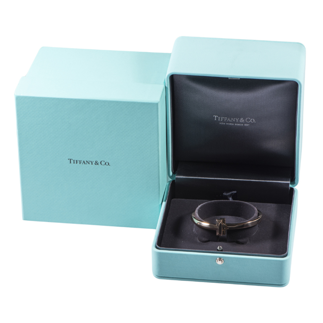 Tiffany & Co.(ティファニー)のTIFFANY&Co. ティファニー T ワン ヒンジ 68127157 バングル ピンク ゴールド【中古】 レディースのアクセサリー(ブレスレット/バングル)の商品写真