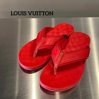 ルイヴィトン(LOUIS VUITTON)の『LOUIS VUITTON』ルイヴィトン(8)ダミエ柄ビーチサンダル(サンダル)