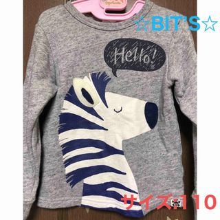 ビッツ(Bit'z)のBIT’S 子供 キッズ トレーナー グレー 110サイズ(Tシャツ/カットソー)