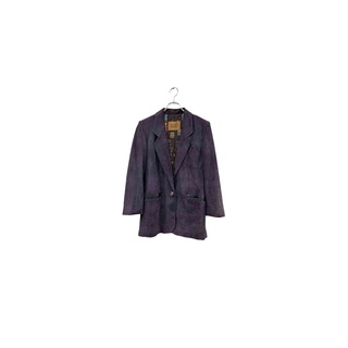 ARAMIS purple jacket アラミス テーラードジャケット レザー パープル サイズ42 アウター レディース ヴィンテージ 6(テーラードジャケット)