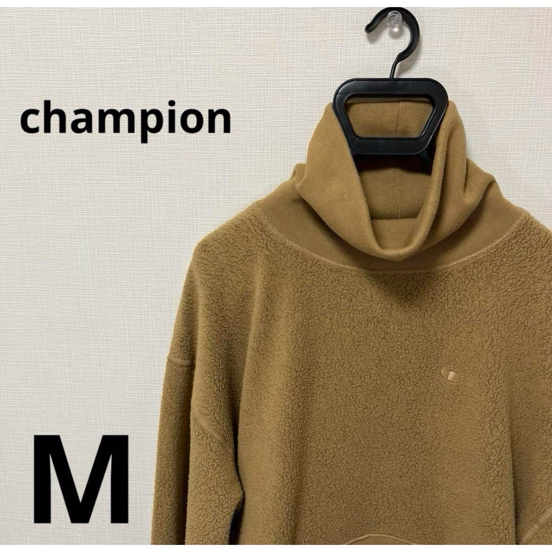 Champion(チャンピオン)の【champion】　チャンピオン　タートルネック　ブラウン　Mサイズ レディースのトップス(その他)の商品写真