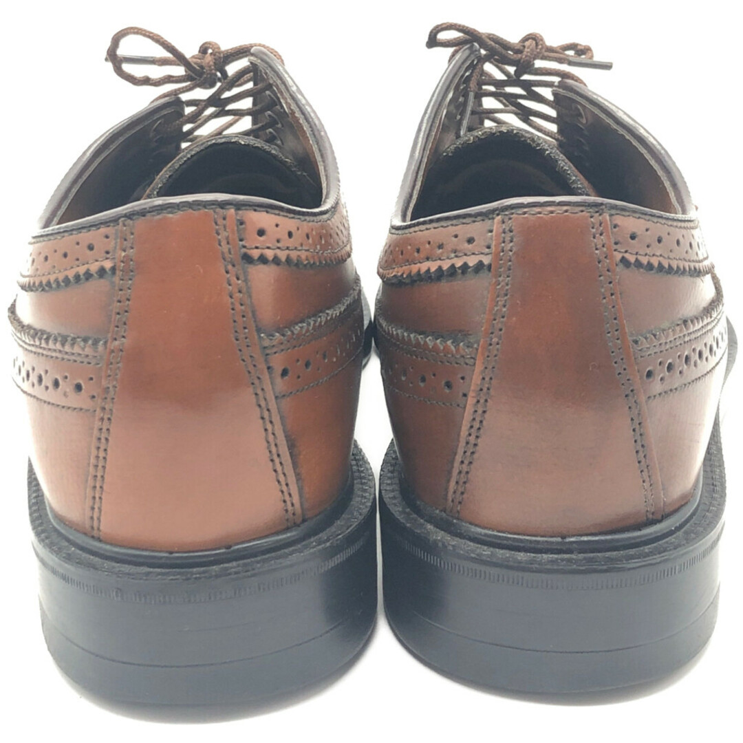 USA製 Sears シアーズ ロングウィングチップ レザーシューズ ブラウン (メンズ 9 D) 中古 古着 KA0628 メンズの靴/シューズ(ドレス/ビジネス)の商品写真