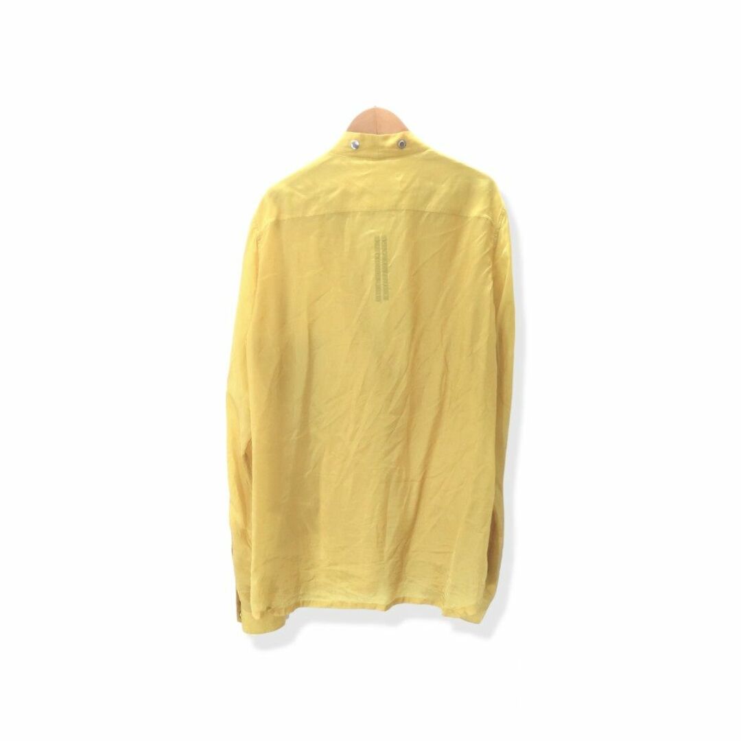 Rick Owens(リックオウエンス)のRICK OWENS Larry Sheer Shirt Lemon サイズ48 RR20S7287-J リックオウエンス ラリーシアーシャツ メンズのトップス(シャツ)の商品写真