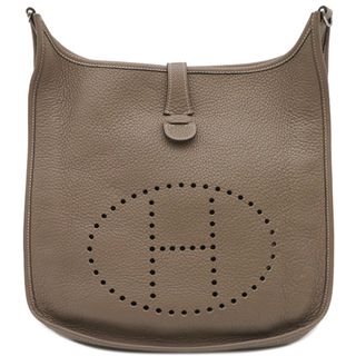 エルメス(Hermes)のエルメス HERMES ショルダーバッグ エヴリン1 GM トリヨンクレマンス エトゥープ シルバー金具 グレージュ  □I刻印 【箱】【中古】(ショルダーバッグ)