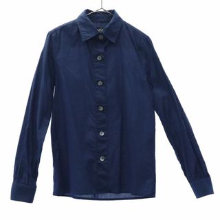 アーペーセー(A.P.C)のアーペーセー 長袖 コットンシャツ XS ネイビー A.P.C. レディース 古着 【240220】 メール便可(シャツ/ブラウス(長袖/七分))