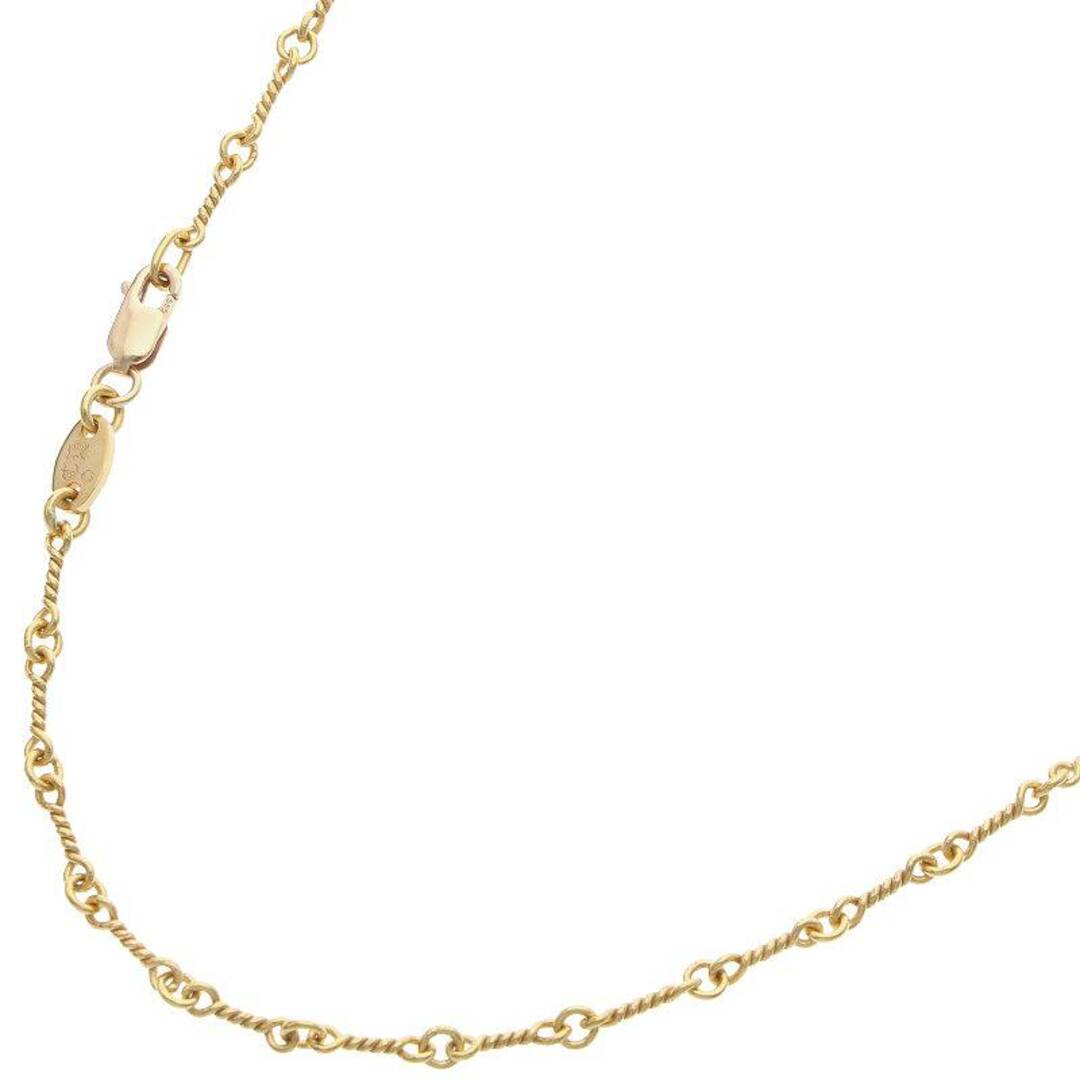 クロムハーツ  22K NECKCHAIN T18/ツイストチェーン18inch ゴールドネックレス メンズ 18inch