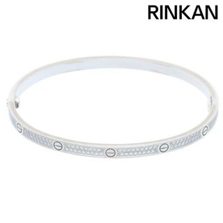 カルティエ(Cartier)のカルティエ  LOVE BRACELET PAVE DIAMONDS SM/ラブブレス K18WG PAVEダイヤブレスレット メンズ 18(ブレスレット)