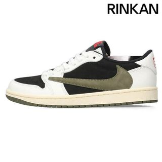 ナイキ(NIKE)のナイキ ×トラヴィススコット Travis Scott  WMNS AIR JORDAN 1 LOW OG OLIVE DZ4137-106 ウィメンズエアジョーダン1オリーブスニーカー レディース 27cm(スニーカー)