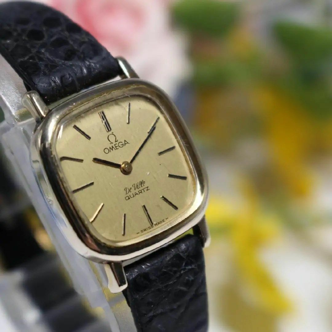 OMEGA(オメガ)のオメガ OMEGA デビル 革ベルト レディース 腕時計 ジャンク C193 レディースのファッション小物(腕時計)の商品写真