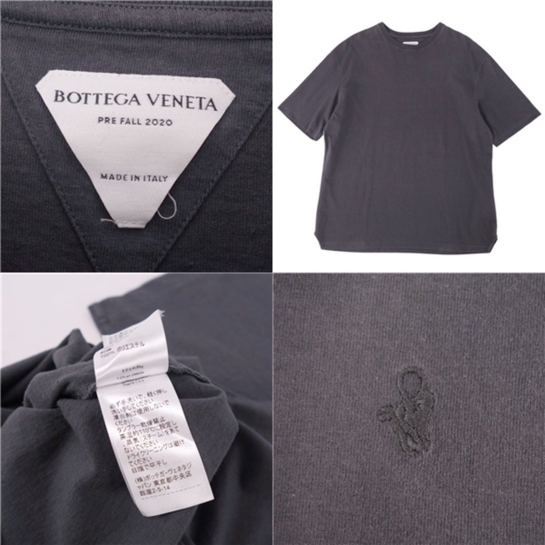 Bottega Veneta(ボッテガヴェネタ)の美品 ボッテガヴェネタ BOTTEGA VENETA Tシャツ カットソー 2020年 ダニエルリー 半袖 ショートスリーブ トップス メンズ L グレー メンズのトップス(Tシャツ/カットソー(半袖/袖なし))の商品写真